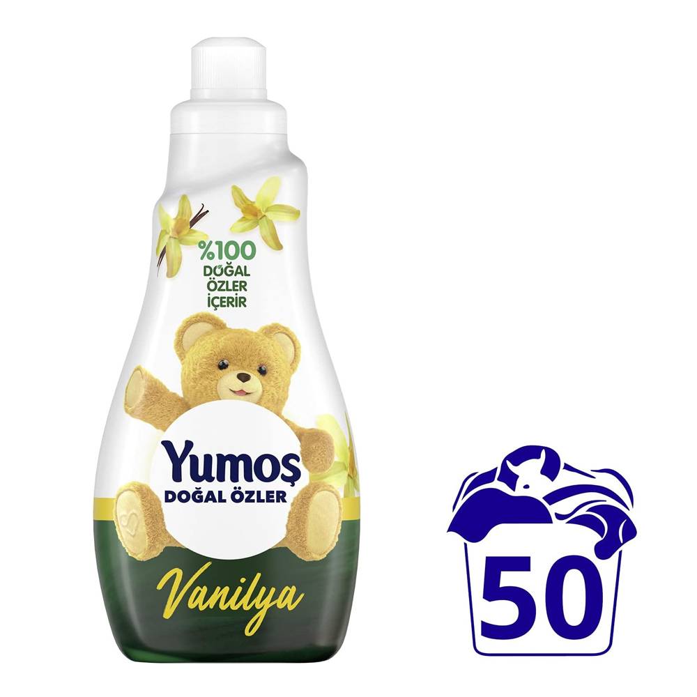 Yumoş Konsantre Çamaşır Yumuşatıcısı Vanilya 1200 ml 50 Yıkama