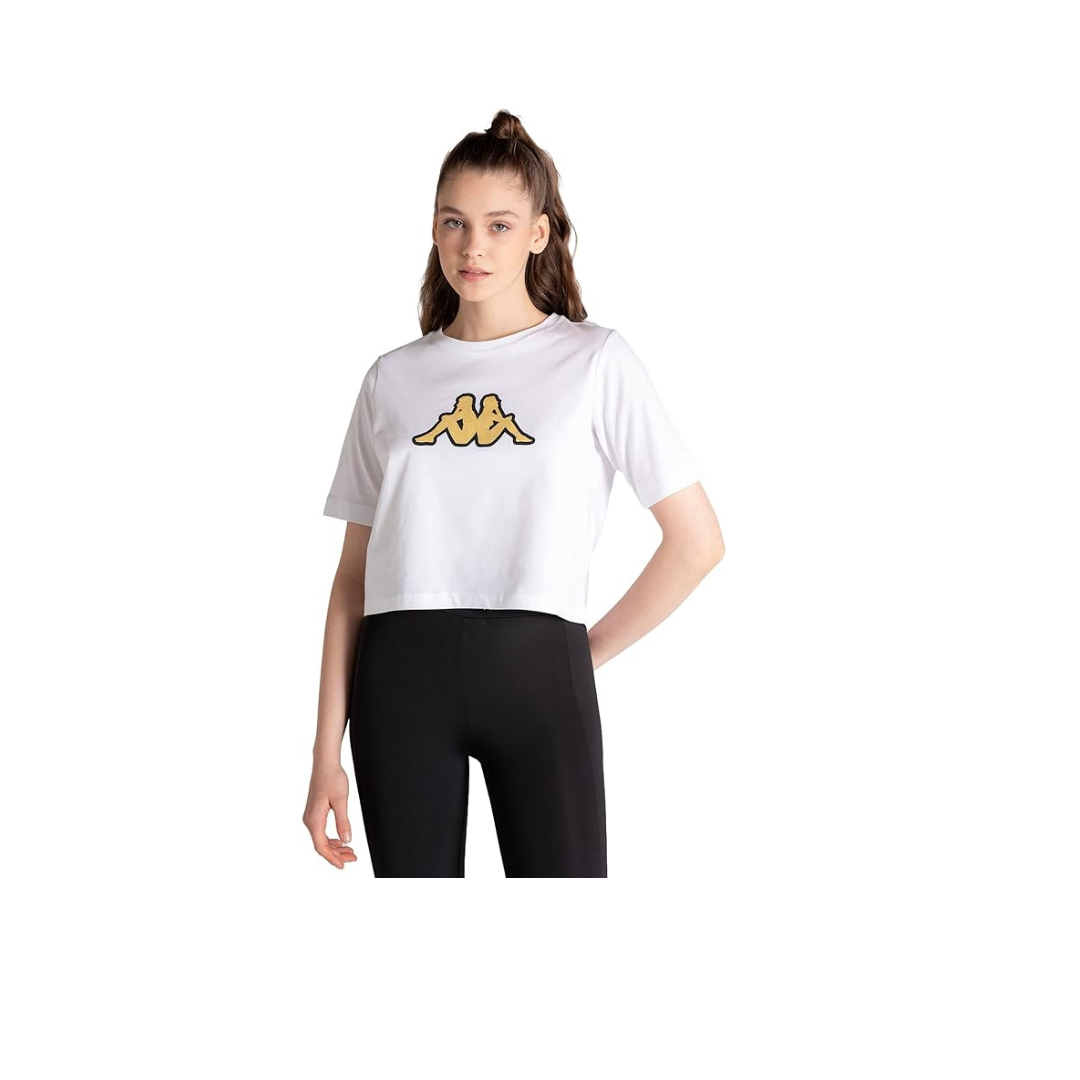 Kappa 331L23W Logo Teoin Siyah Kadın T-Shirt