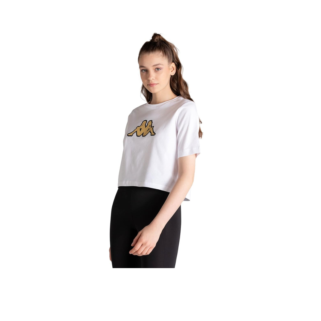 Kappa 331L23W Logo Teoin Siyah Kadın T-Shirt