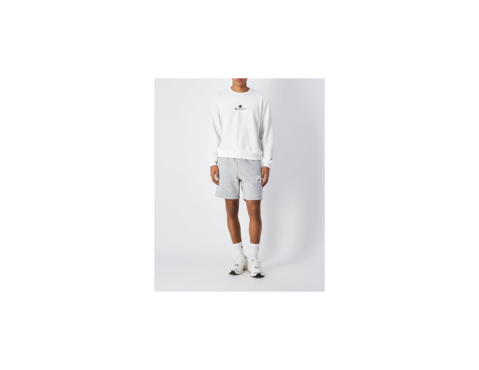 Champion Erkek Baskılı Bisiklet Yaka Sweatshirt