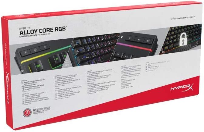 HyperX HX-KB5ME2-TU Alloy Core RGB Membran Türkçe Q Klavye