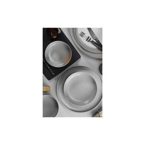 Kütahya Porselen Moderna 18 Parça 6 Kişilik Yemek Takımı Gri