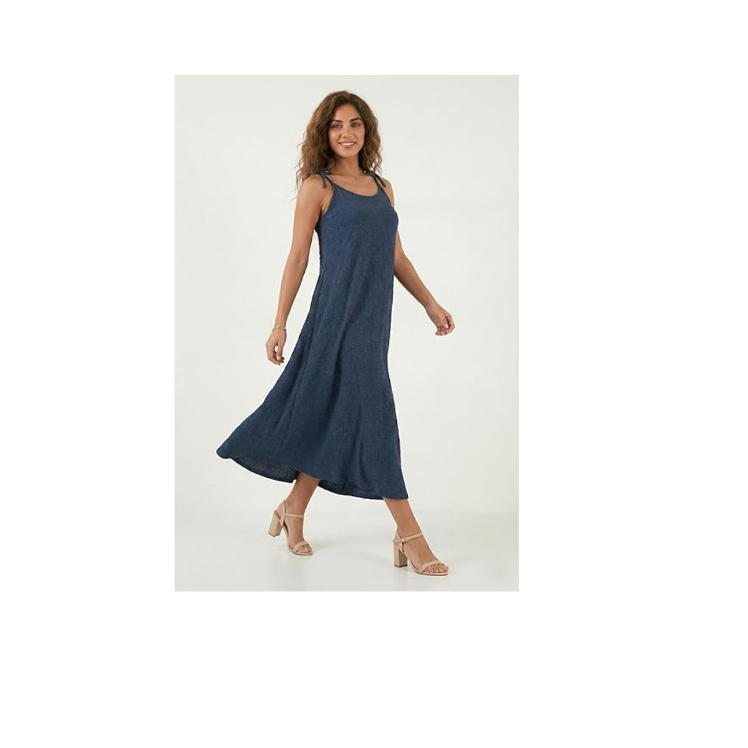 Lela Regular Fit İp Askılı Uzun Elbise Bayan ELBİSE 5865732