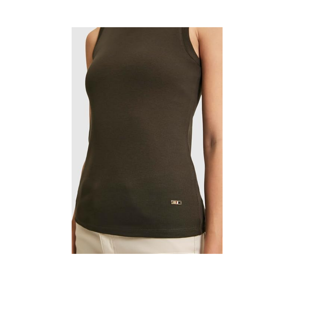 U.S. Polo Assn. Kadın Koyu Haki Tişört Basic 50323534-VR111
