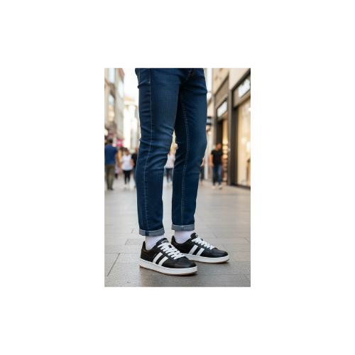 Kinetix College Pu 5PR Siyah Erkek Sneaker