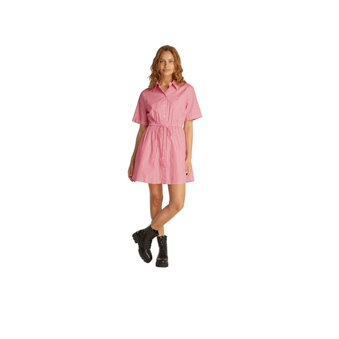 Tommy Hilfiger TJW MINI STRIPE SHIRT DRESS Elbise Kadın