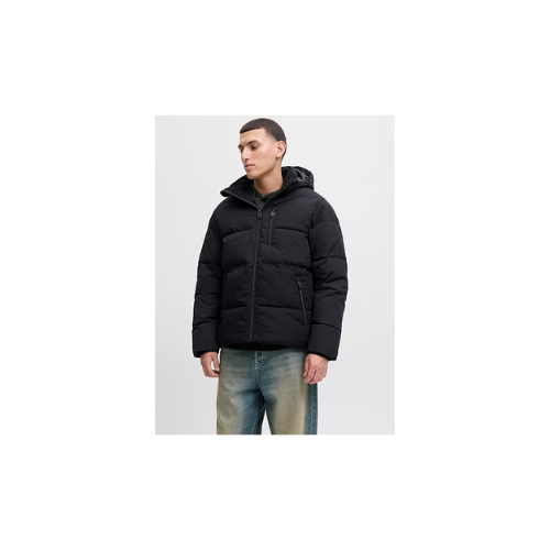 Jack & Jones Jjeowen Puffer Sn Erkek Mont/Ceket Black Siyah