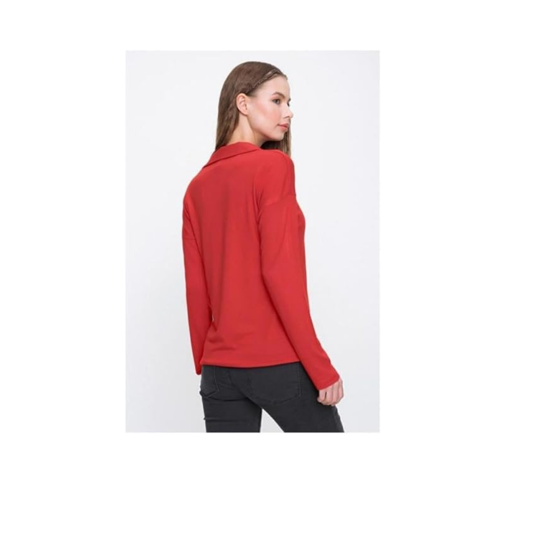 Polo Yaka Uzun Kollu Bluz, 2749