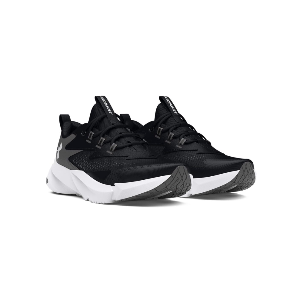 Under Armour UA BGS Scramjet 6 Spor Ayakkab ıErkek Çocuk Siyah - Beyaz