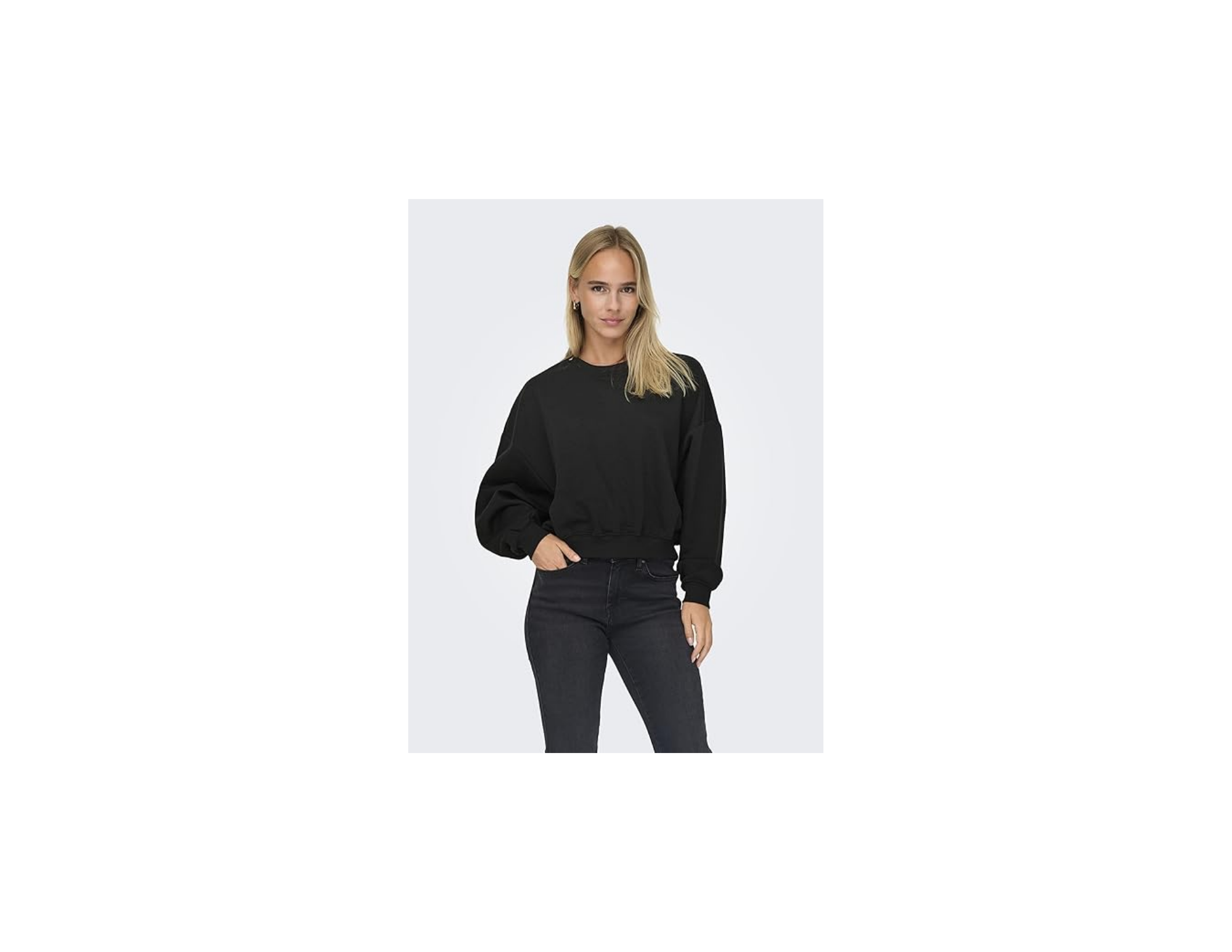 Only Onlbella L/S O-Neck Cc Swt Sweatshirt Kadın