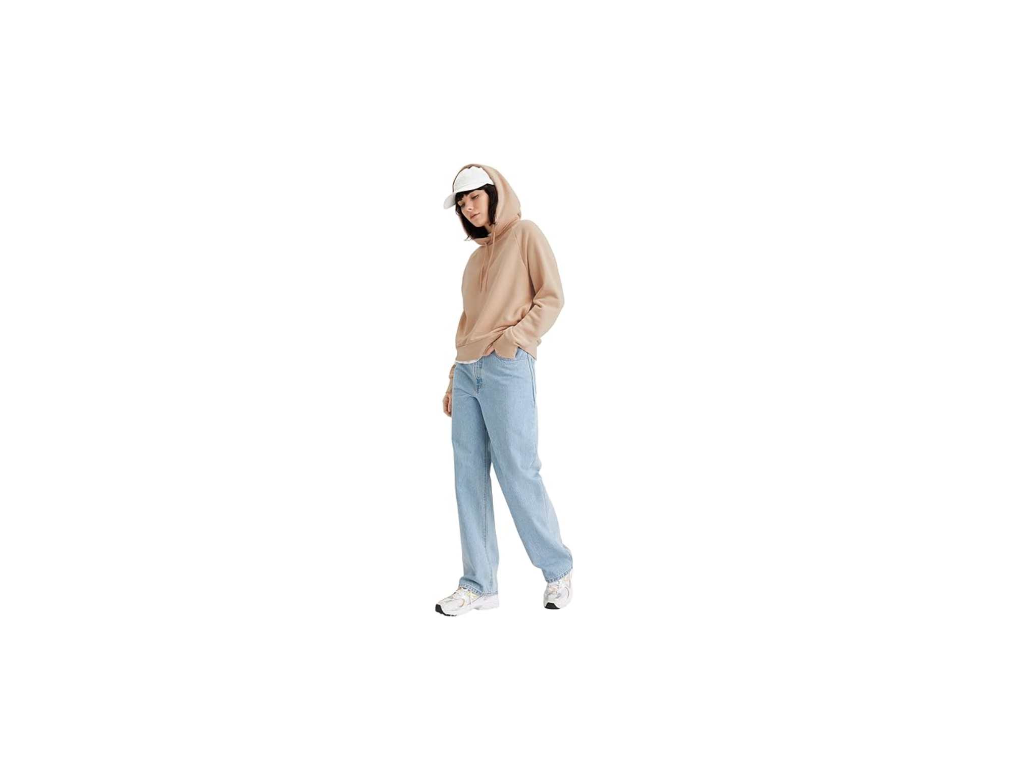 Dockers Popover Relaxed Fit Hoodie Kapüşonlu Sweatshirt Kadın