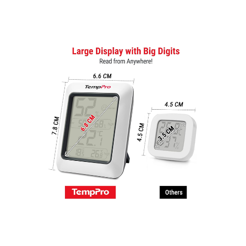 ThermoPro TP50 Dijital Termo-Higrometre İç Mekan Termometresi Higrometre Sıcaklık Ve Nem Ölçer