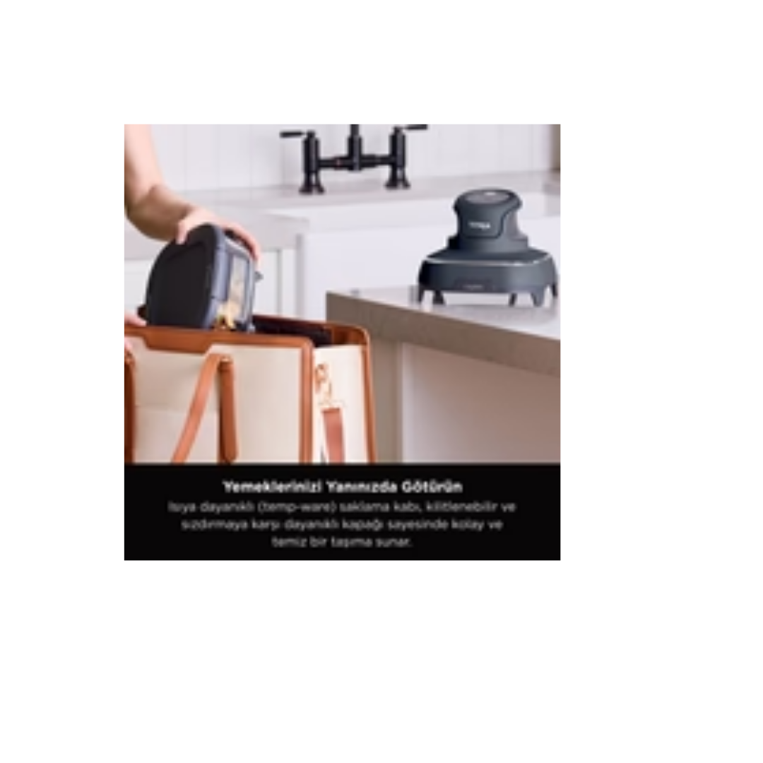 Ninja CRISPi 4-in-1 Taşınabilir Cam Hazneli Pişirme Sistemi - Blue