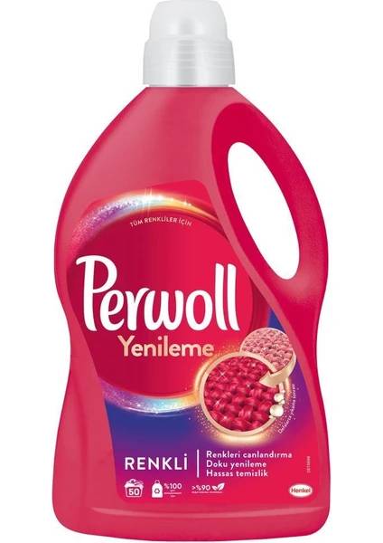 Perwoll Yenileme Renkli 2.97L & Perwoll Yenileme Siyah 2.97L & Perwoll Yenileme Beyaz 2.97L & Perwoll Yenileme Çiçek Cazibesi