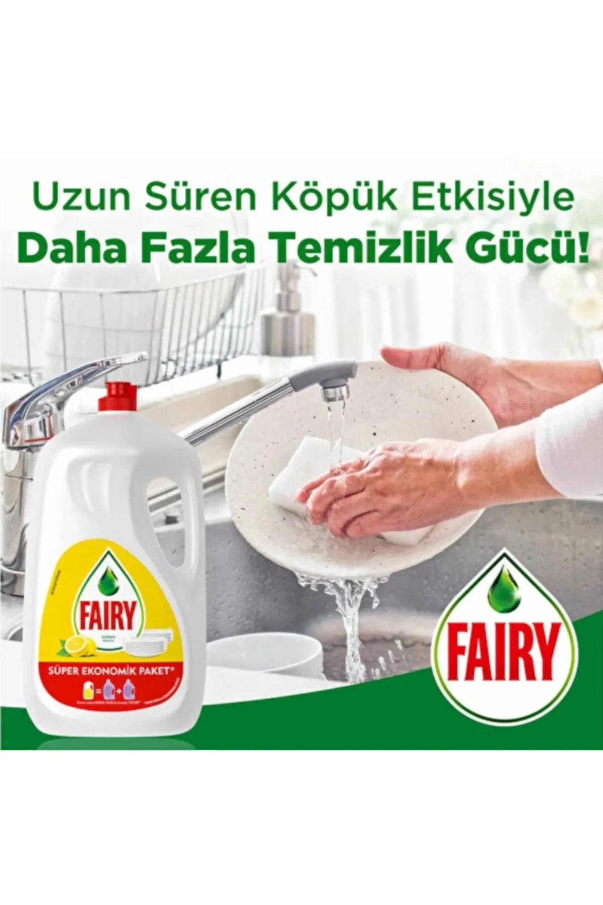 Fairy Limon Kokulu Sıvı Bulaşık Deterjanı Süper Ekonomik Paket 2600 ml