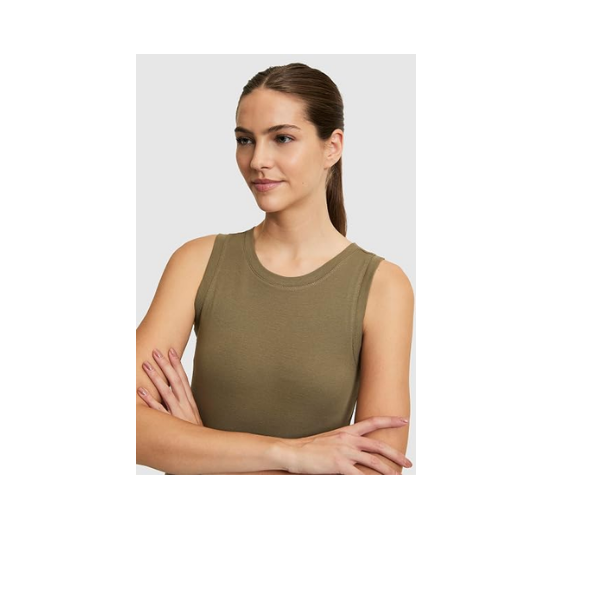 U.S. Polo Assn. Kadın Haki Tişört Basic 50323534-VR027
