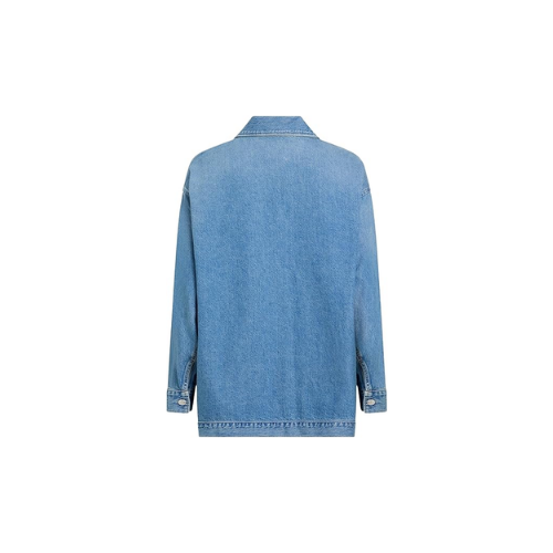 Calvin Klein Denim Overshirt Ceket Kadın Larcivert