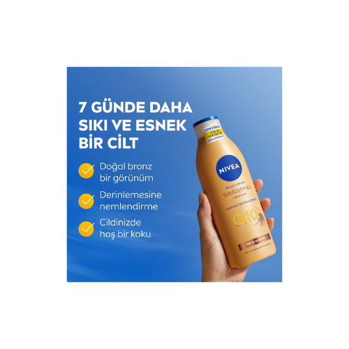 Nivea Q10 Sıkılaştırıcı ve Bronzlaştırıcı Vücut Losyonu 250 ml