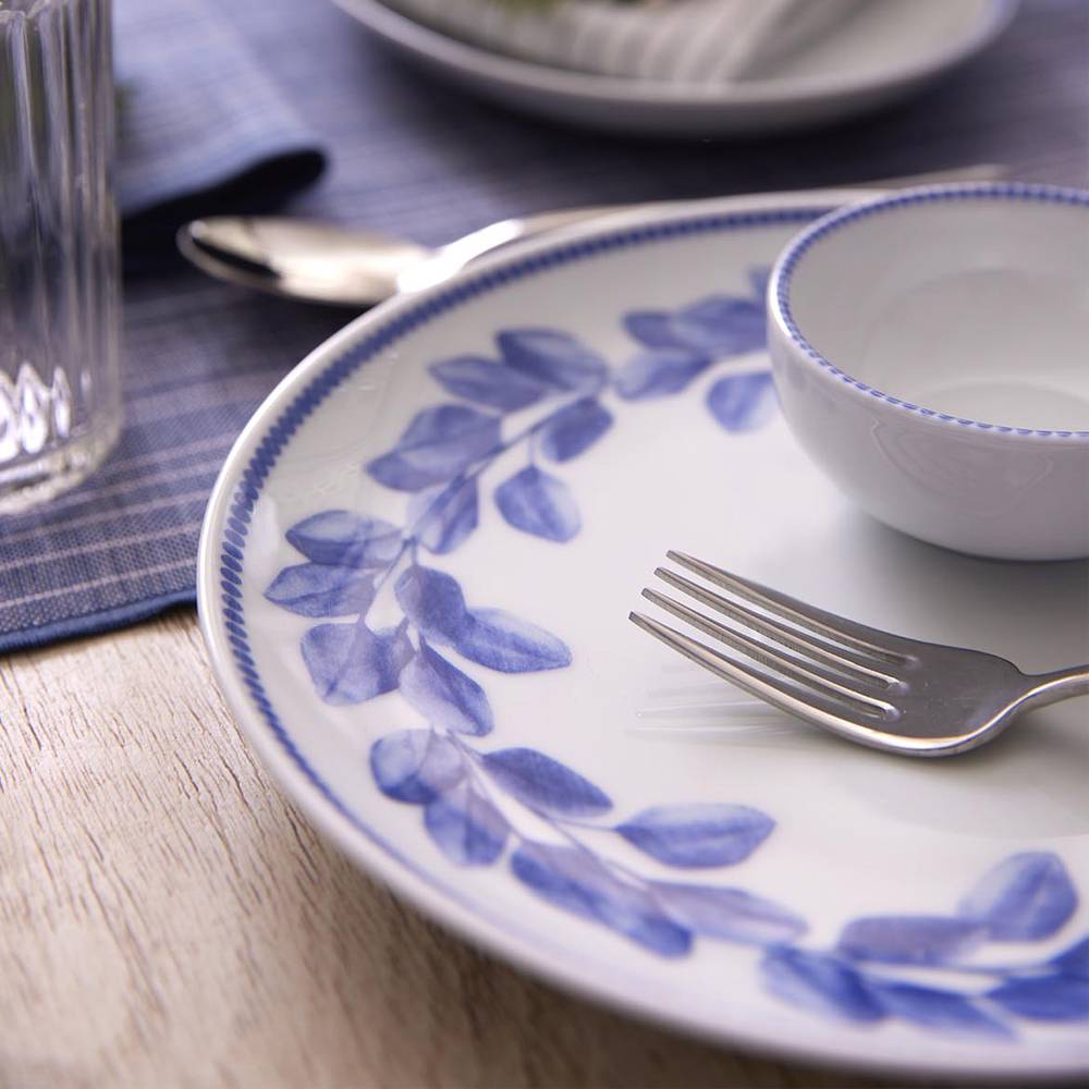 Kütahya Porselen Silva Blue 14 Parça 6 Kişilik Kahvaltı Takımı