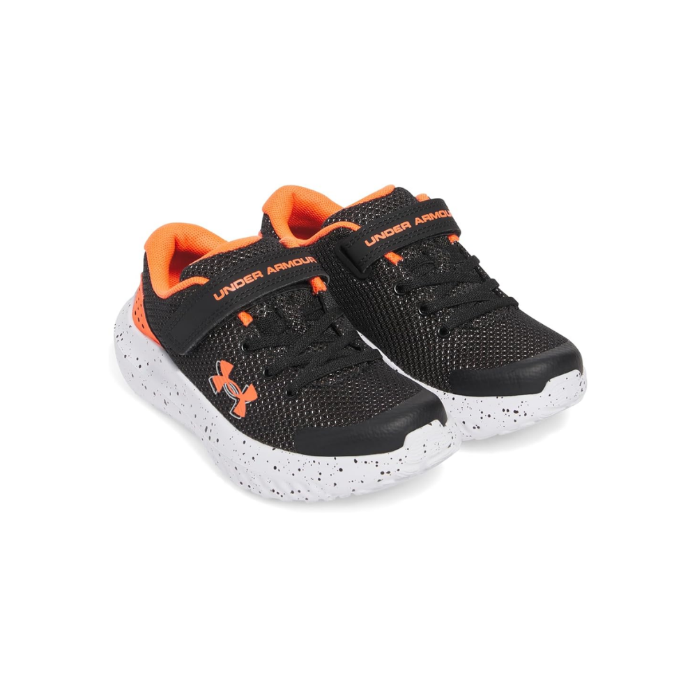 Under Armour UA BPS Surge 4 AC Spor Ayakkabı Erkek Çocuk Siyah - Turuncu