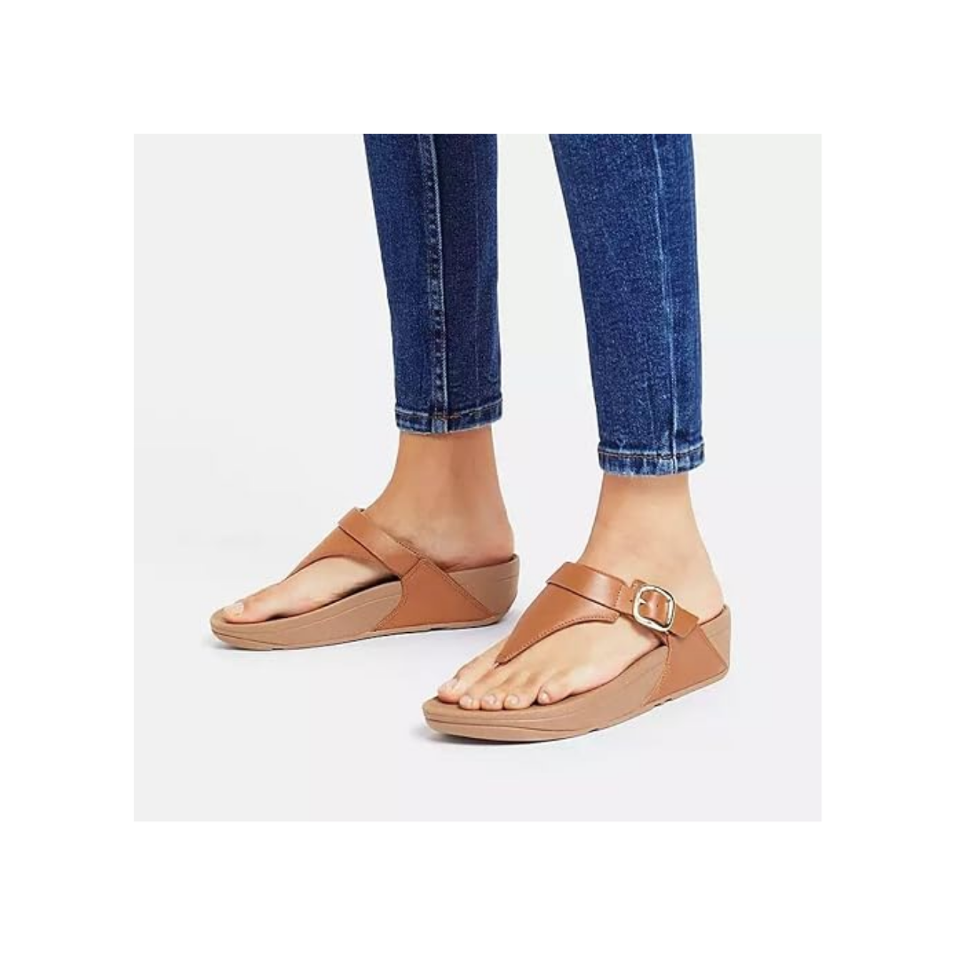 FITFLOP Lulu ayarlanabilir deri parmak postası Sandalet Kadın