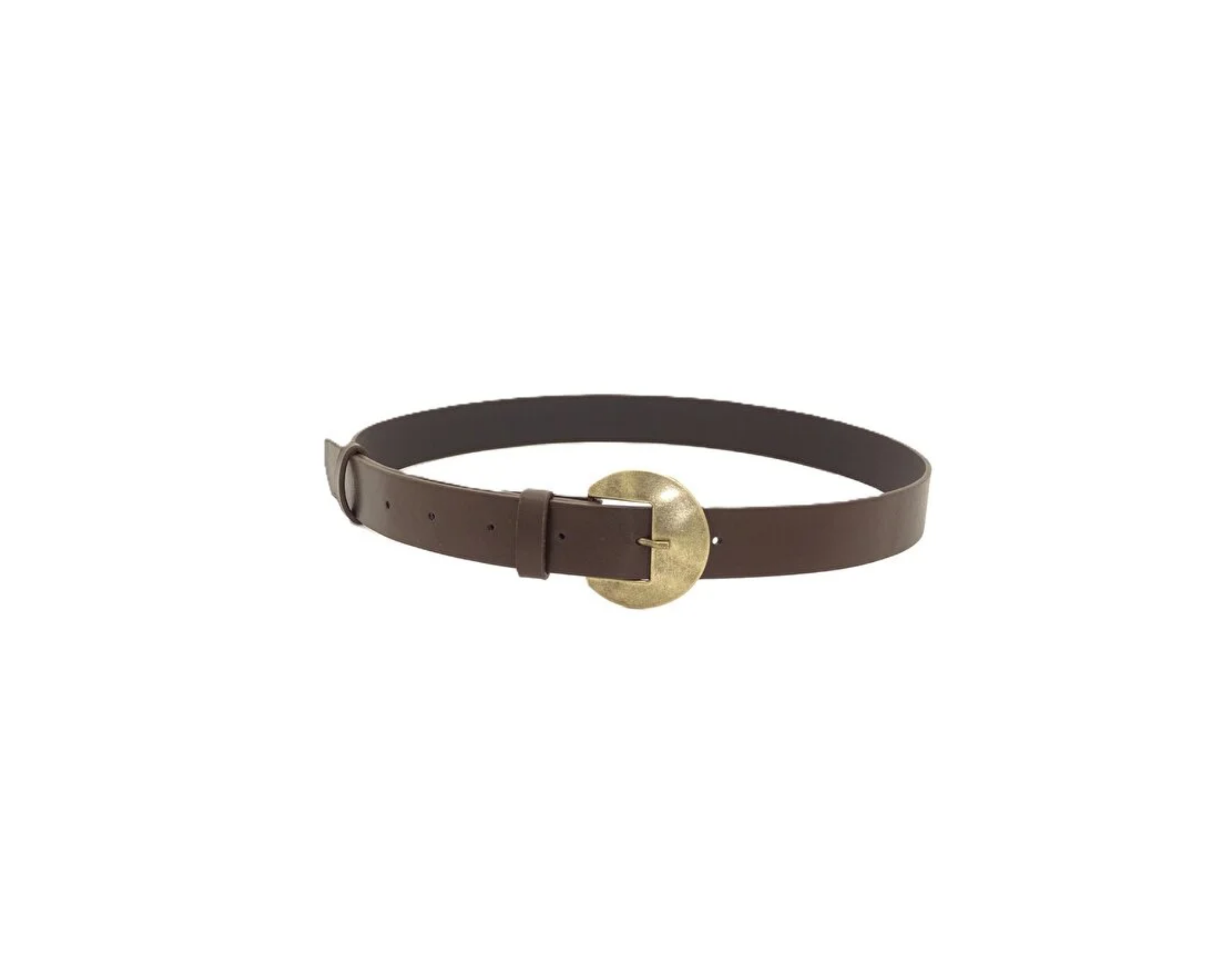 Versla Vintage Eskitme Yuvarlak Tokalı Şık Retro (3 cm) Kadın Kemeri, Elbise Kemeri, Pantolon Kemeri