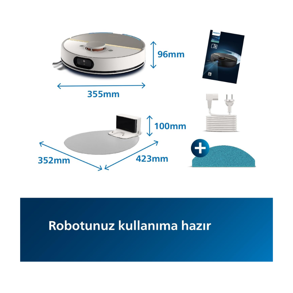 Philips 7000 Serisi XU7000/02  HomeRun Aqua Islak Kuru Robot Süpürge