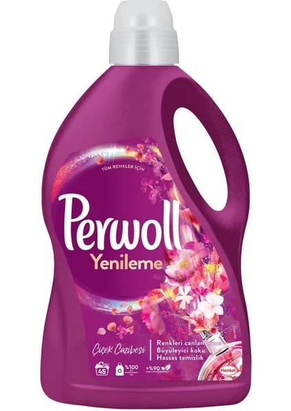 Perwoll Yenileme Renkli 2.97L & Perwoll Yenileme Siyah 2.97L & Perwoll Yenileme Beyaz 2.97L & Perwoll Yenileme Çiçek Cazibesi