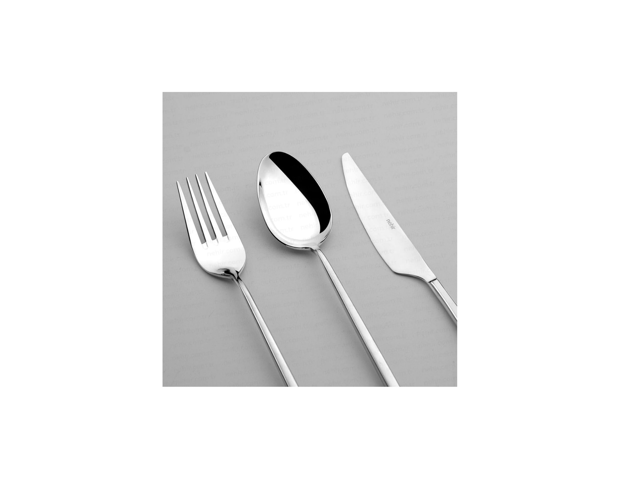 Nehir Gloria Sade 12 Kişilik 84 Parça Kutulu Çatal Kaşık Bıçak Takımı