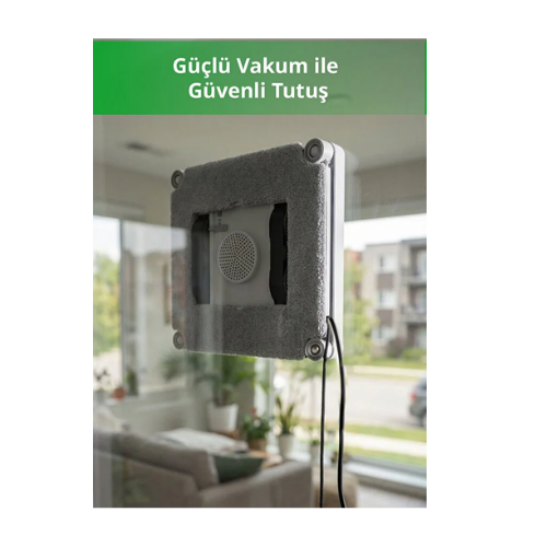 Kiwi KWC-7140 Pencere Temizleme Robotu | 3500Pa Emiş & 3 Mod & Su Hazneli