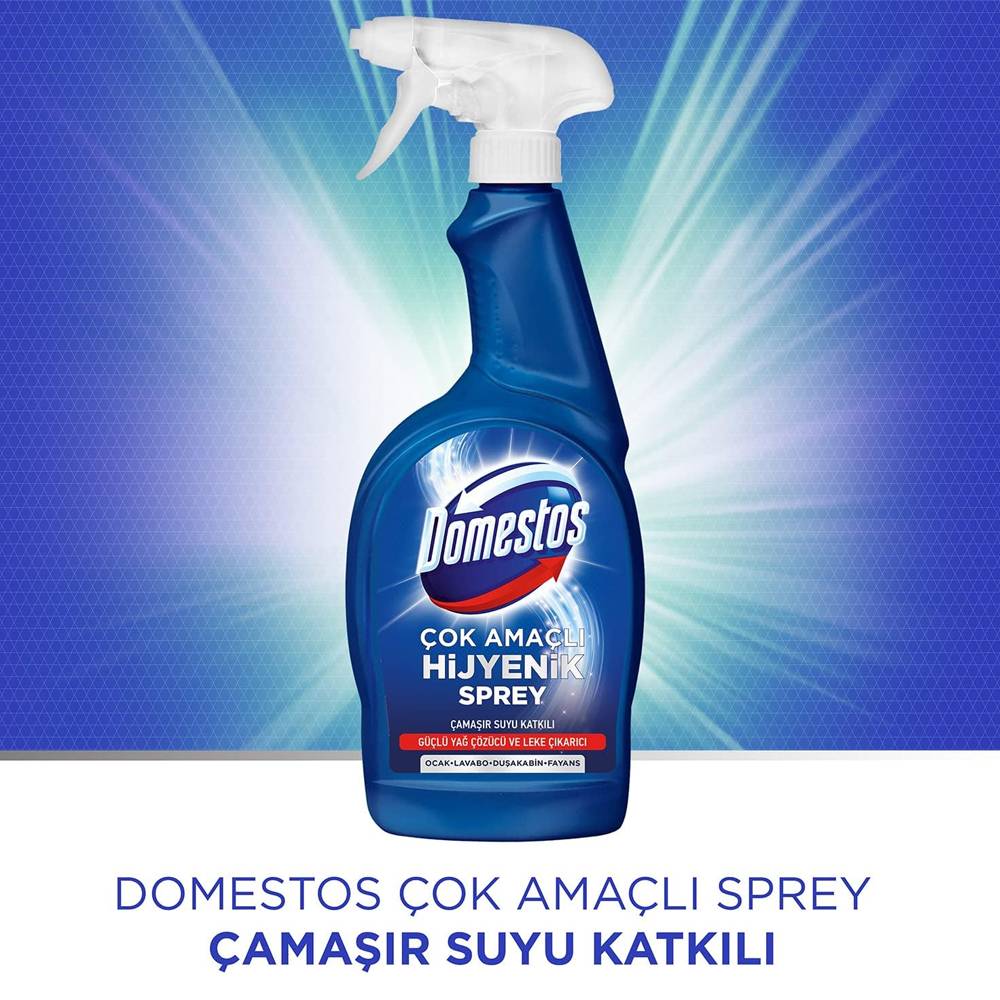 Domestos Çok Amaçlı Hijyenik Çamaşır Suyu Katkılı Temizlik Spreyi 750 mL
