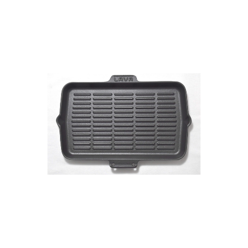 Lava Izgara Tava, Dikdörtgen, 21X36 Cm, Döküm Demir