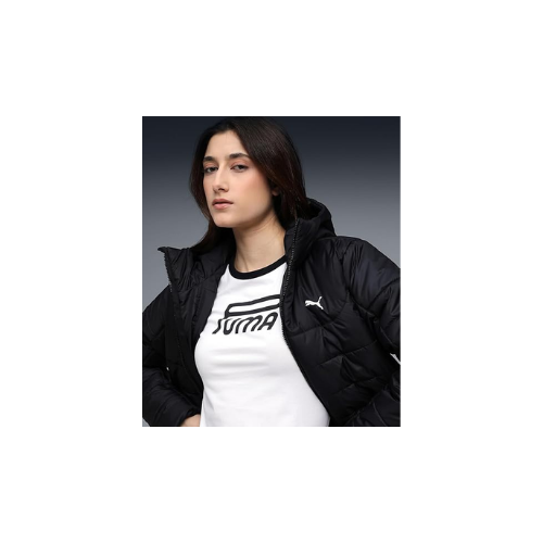 Puma Ess Hooded Padded Jacket Mont Kadın Siyah