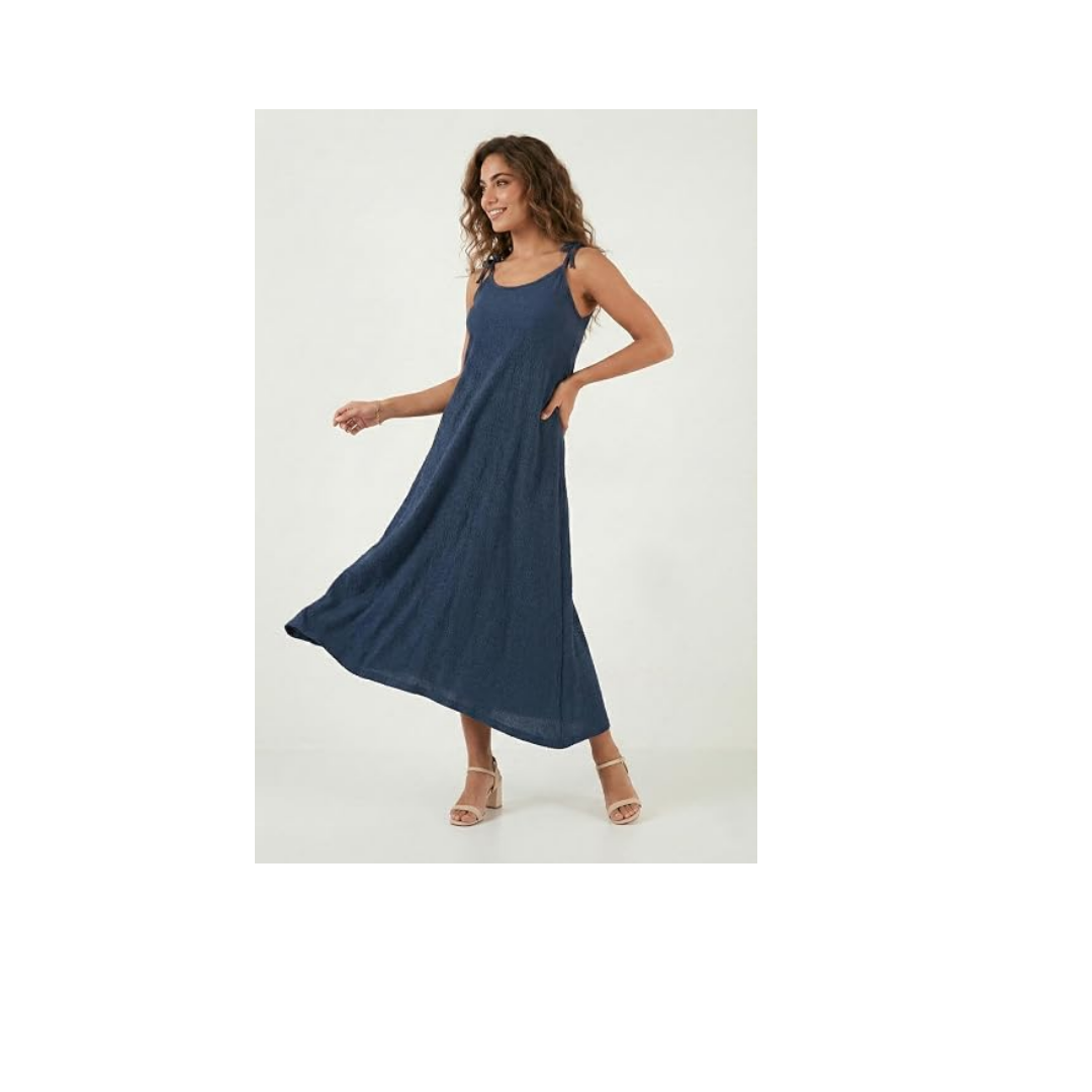 Lela Regular Fit İp Askılı Uzun Elbise Bayan ELBİSE 5865732