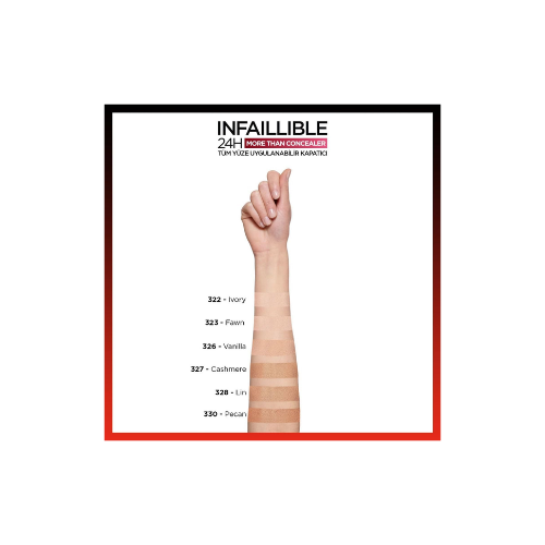L'Oreal Paris Infaillible Tüm Yüze Uygulanabilir Kapatıcı 322 Ivory