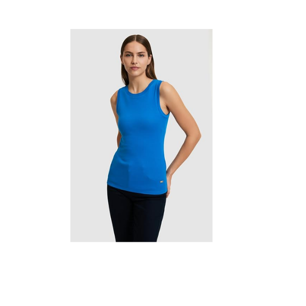 U.S. Polo Assn. Kadın Kobalt Tişört Basic 50323534-VR077