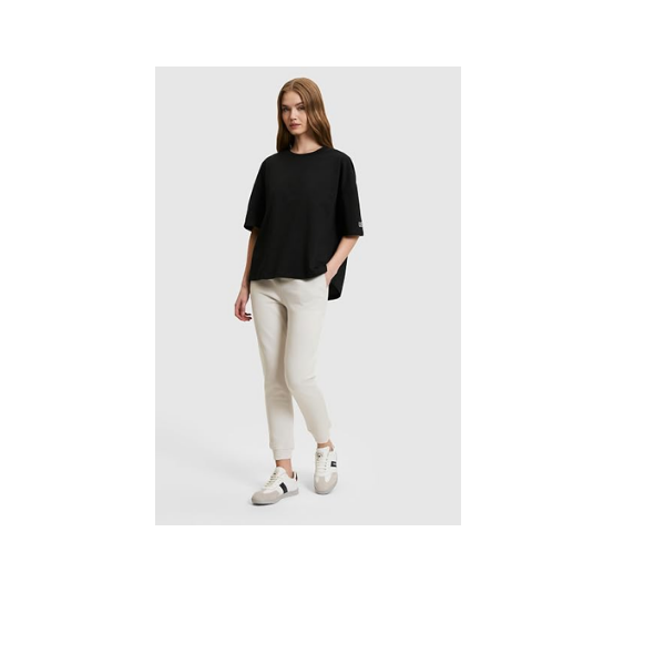 U.S. Polo Assn. Kadın Siyah Tişört 50323529-VR046