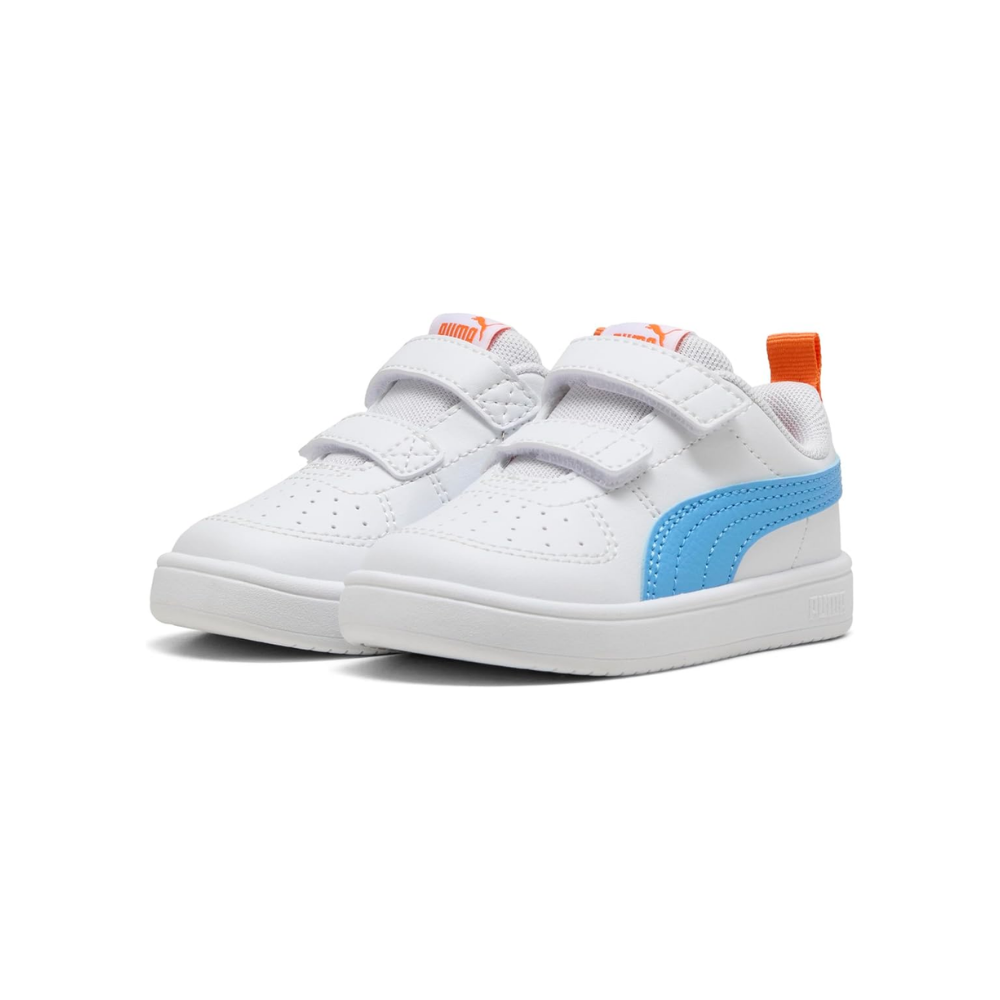 Puma Rickie V Inf Spor Ayakkabı Çocuk Unisex Beyaz - Mavi - Turuncu