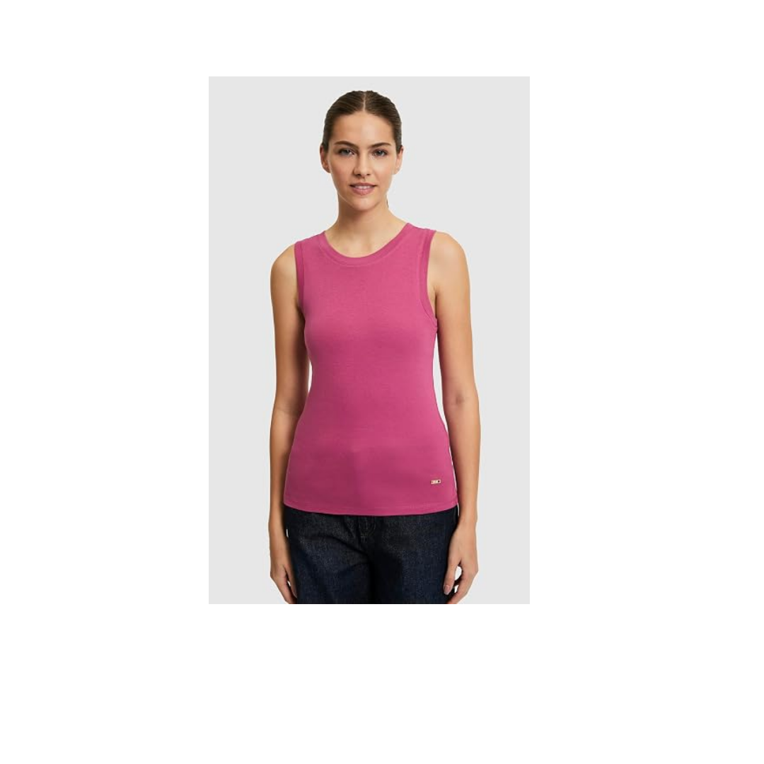 U.S. Polo Assn. Kadın Fuşya Tişört Basic 50323534-VR023
