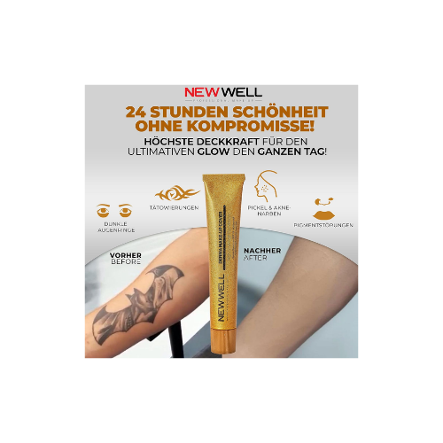 New Well Derma Make-Up Cover Foundation - Bronze