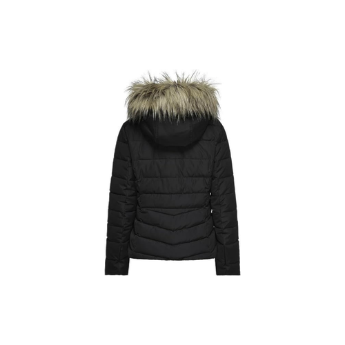 Only Onlellan Quilt Hood Jacket Life Otw Dış Giyim Kadın Siyah
