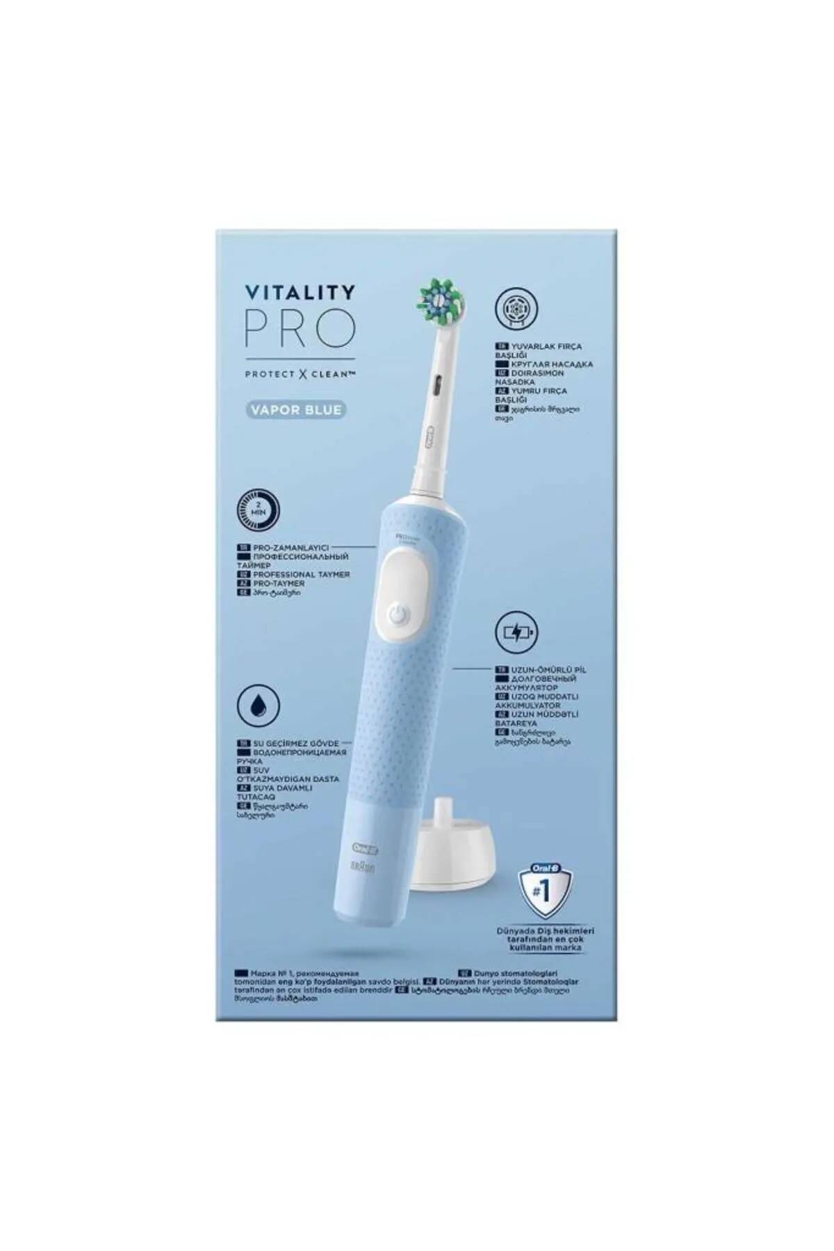 Oral-B Vitality Pro Mavi Protect X Clean Şarjlı Diş Fırçası