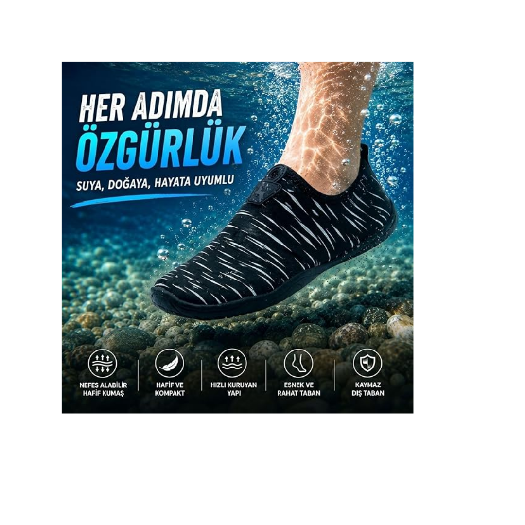 Black Deer Hayal Çok Amaçlı Plaj ve Deniz Ayakkabısı