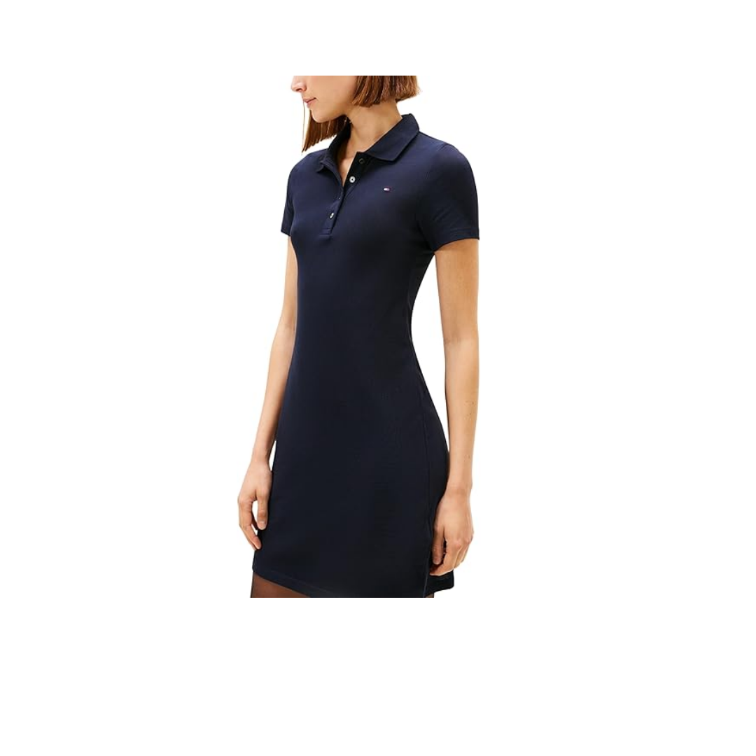 Tommy Hilfiger 1985 SLIM PIQUE POLO DRESS SS Elbise Kadın