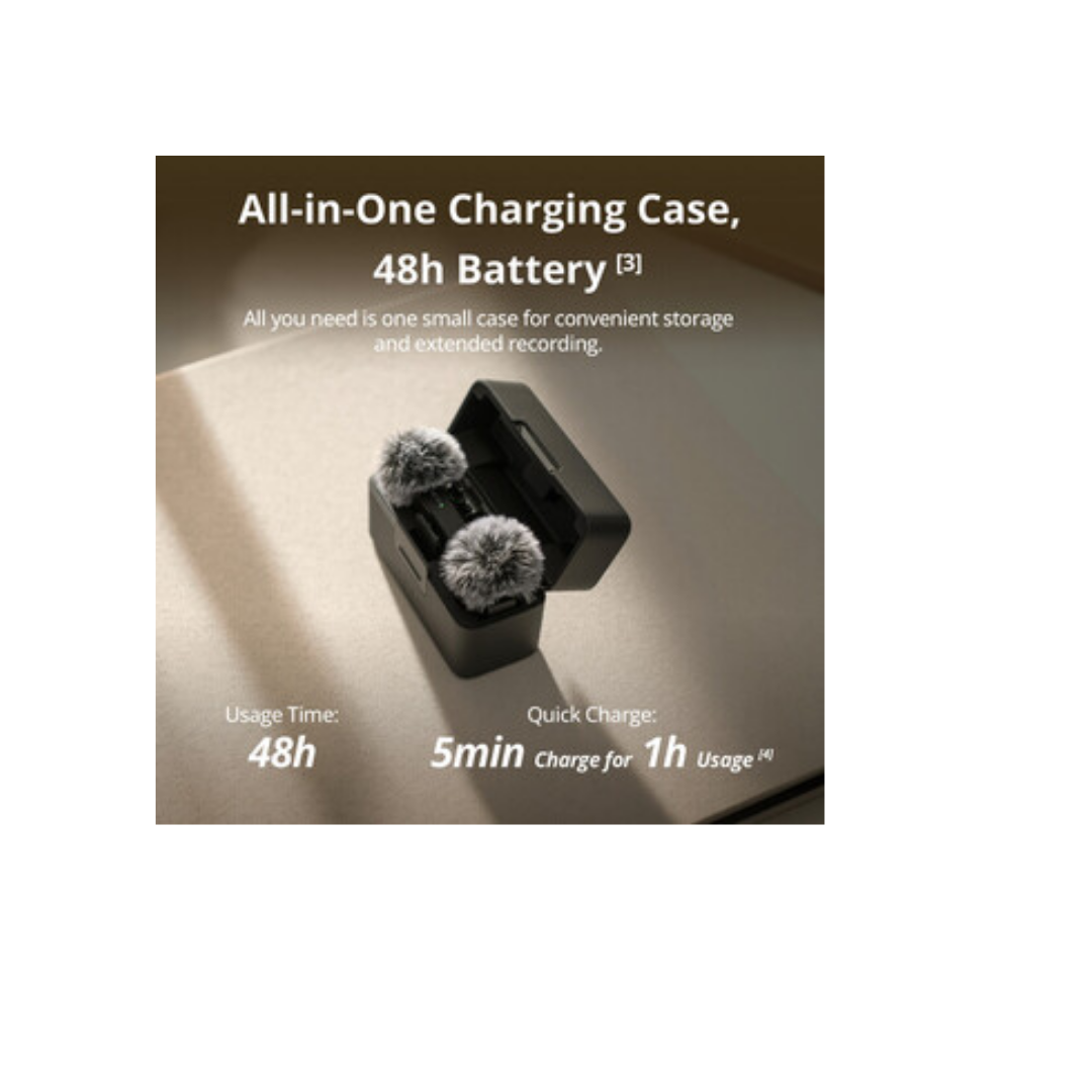 DJI Mic Mini 2 Kişilik Kablosuz Yaka Mikrofonu