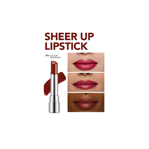 Flormar Nemlendirici Parlak Ruj - Sheer Up Lipstick - 015 Go For Bordeaux