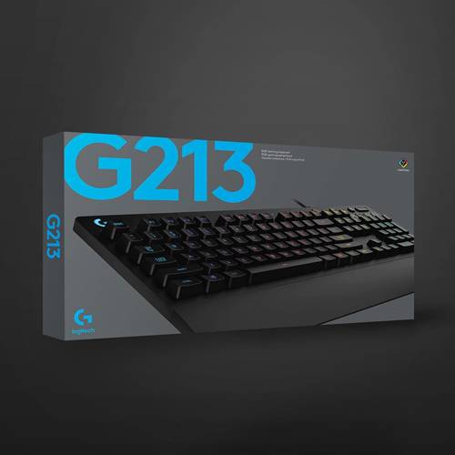 Logitech G G213 RGB  Sıvı Dökülmesine Dayanıklı Türkçe Q Kablolu Oyuncu Klavyesi