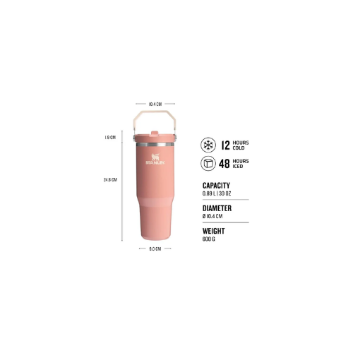 Stanley IceFlow Flip Straw Tumbler Pipetli Termos Bardak Kiremit 0.89 Litre