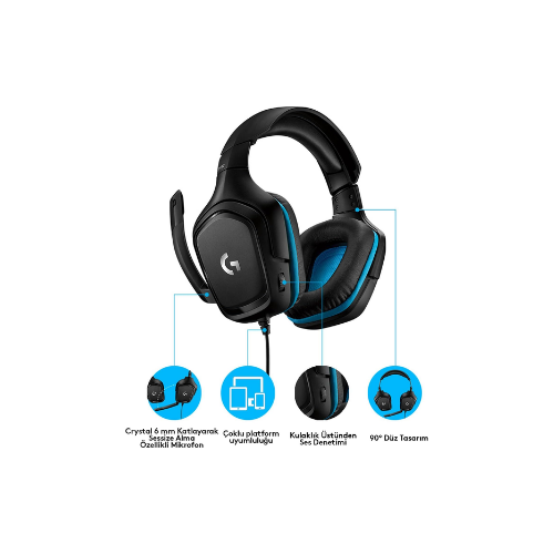 Logitech G G432 Kablolu Oyuncu Kulaklığı