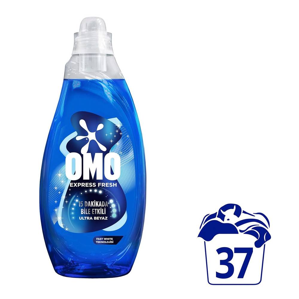 OMO Express Fresh Ultra Beyaz Sıvı Çamaşır Deterjanı 1480 ml